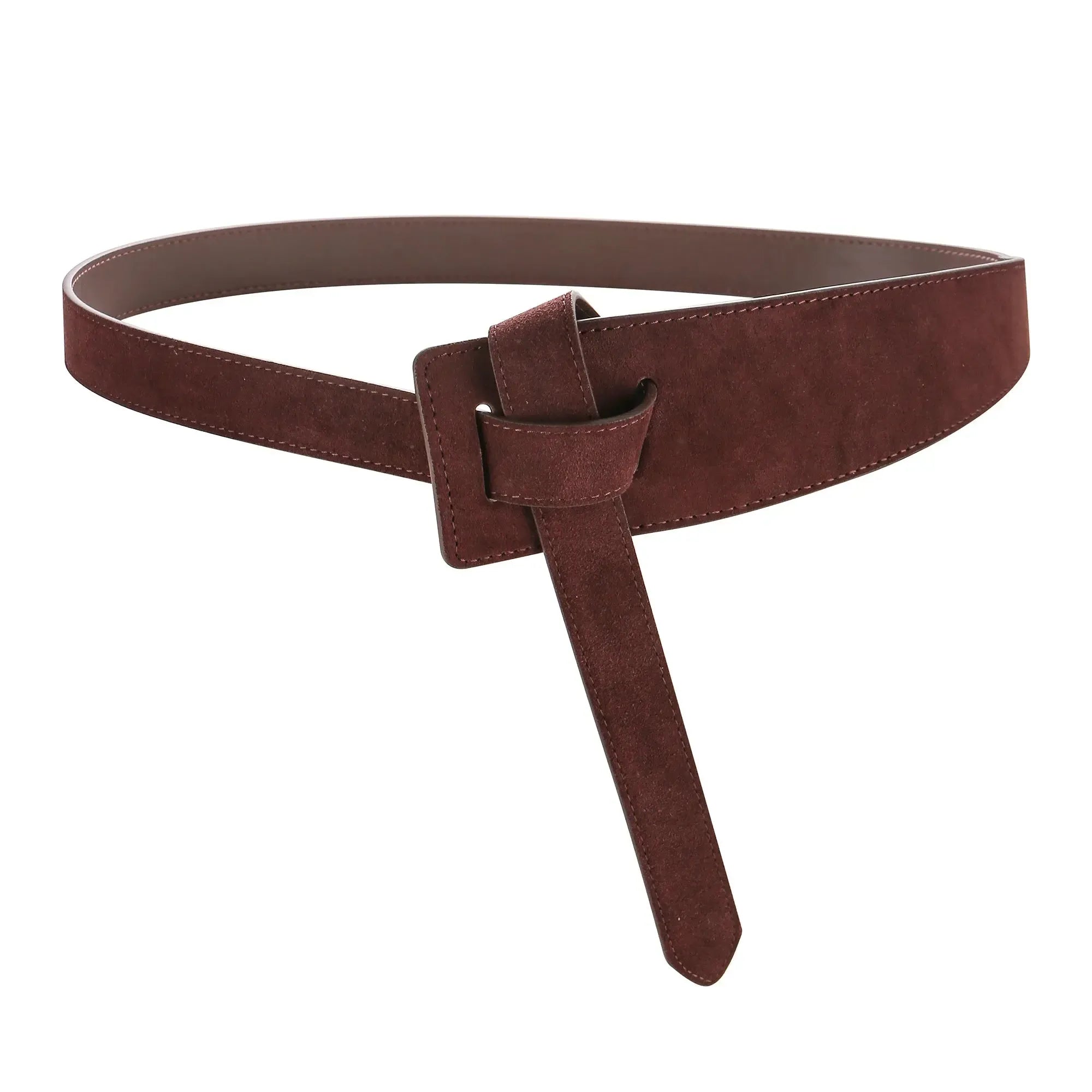 Ceinture corset en Daim pour Femme - Sangle Nouée